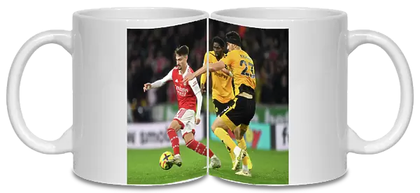 Fabio Vieira vs. Maximillian Kilman: Wolverhampton Wanderers vs. Arsenal FC, Premier League 2022-23
