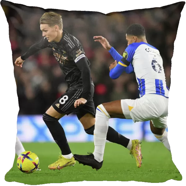 Brighton vs Arsenal: Martin Odegaard Clashes with Levi Colwill in Premier League Showdown (December 2022)