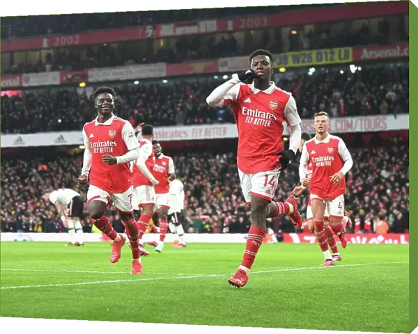 Arsenal's Eddie Nketiah Scores Thriller Against Manchester United in 2022-23 Premier League