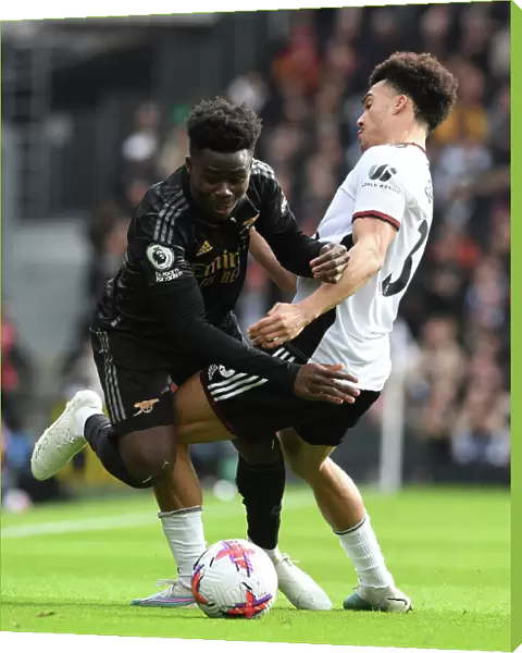 Bukayo Saka Fouled by Antonee Robinson in Fulham vs Arsenal Premier League Clash (2022-23)