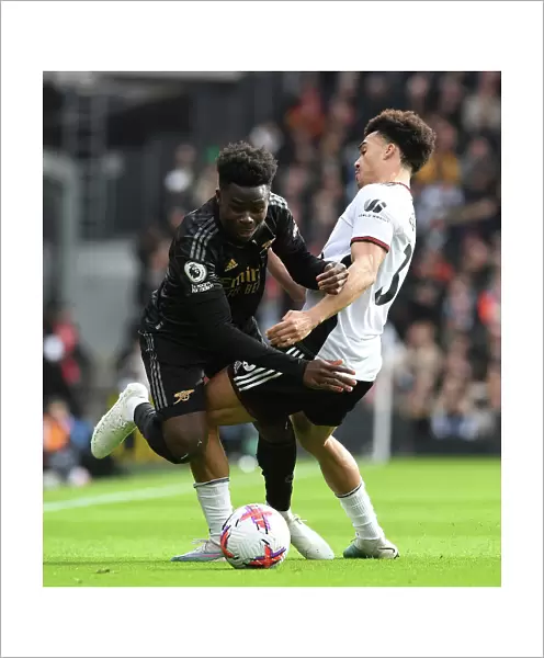 Bukayo Saka Fouled by Antonee Robinson in Fulham vs Arsenal Premier League Clash (2022-23)