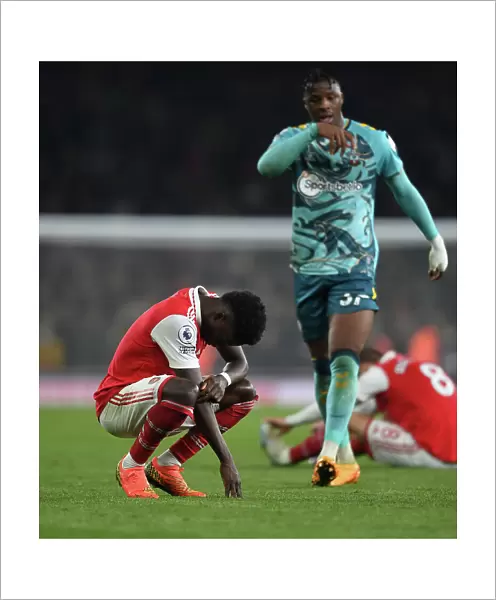 Arsenal's Bukayo Saka Celebrates Victory Over Southampton in 2022-23 Premier League