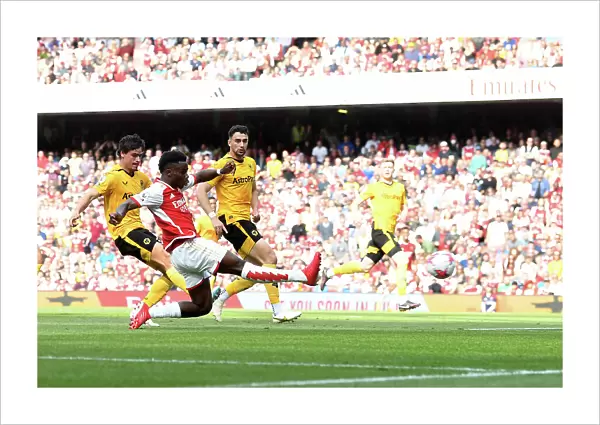 Arsenal's Bukayo Saka Scores Third Goal Against Wolverhampton Wanderers in 2022-23 Premier League