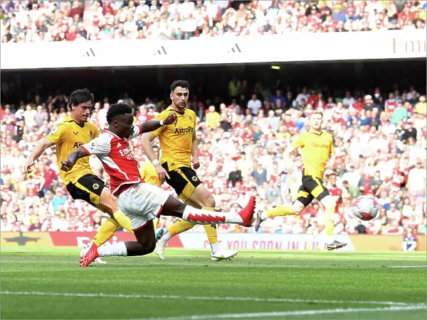 Arsenal's Bukayo Saka Scores Third Goal Against Wolverhampton Wanderers in 2022-23 Premier League