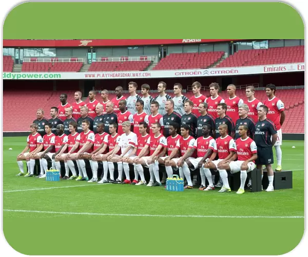 Arsenal 1st Team Squad Photocall and Members Day at Emirates Stadium, 2010