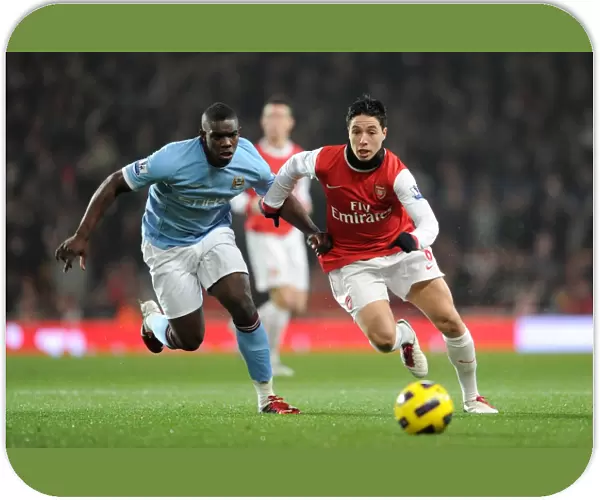 Samir Nasri (Arsenal) Micah Richards (Man City). Arsenal 0: 0 Manchester City