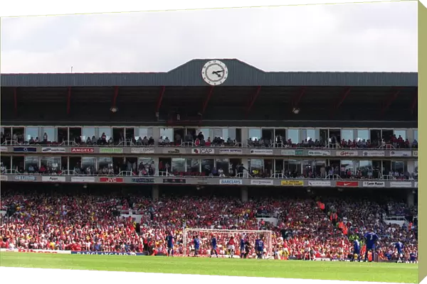 The Clock End Arsenal stadium. Arsenal v Leicester City. FA Premiership