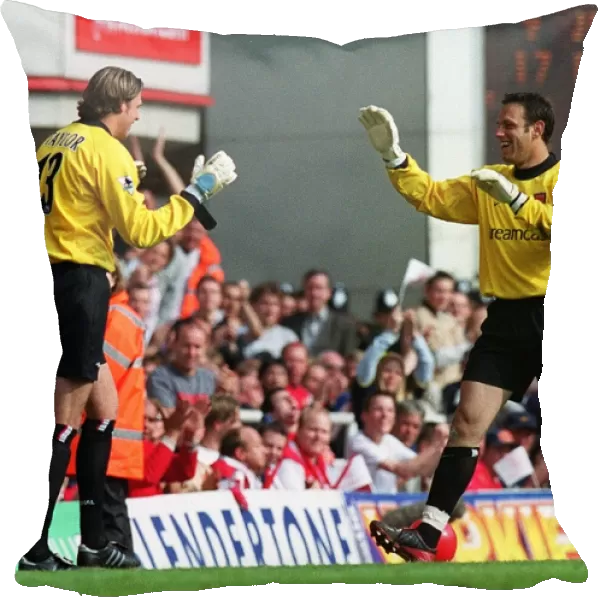 Arsenal goalkeeper Stuart Taylor come on as a substitute for Richard Wright for his 10th league appe