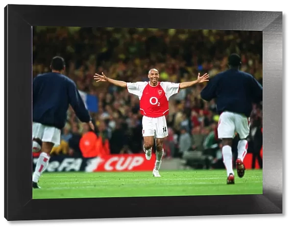 Thierry Henry, Giovanni van Bronckhorst, and Kolo Toure: Arsenal's FA Cup Victory Celebration (Arsenal 1:0 Southampton, Millennium Stadium, Cardiff, 2003)
