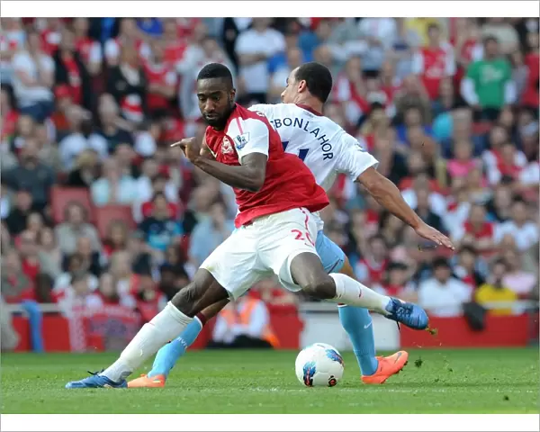 Johan Djourou (Arsenal) Gabriel Agbonlahor (Villa). Arsenal 3: 0 Aston Villa