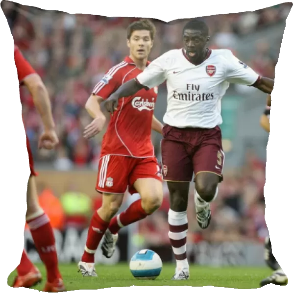 Kolo Toure (Arsenal) Xabi Alonso and Sami Hyypia (Liverpool)