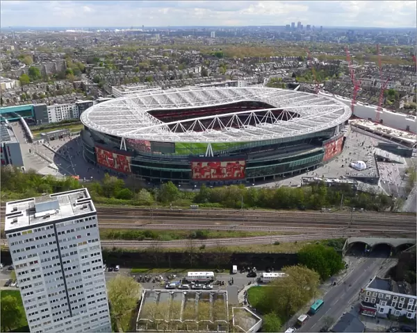 Aerial Showdown: Arsenal vs. Chelsea, Barclays Premier League at Emirates Stadium