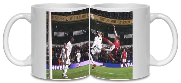 Nicklas Bendtner (Arsenal) Pascal Chimbonda and Ledley King (Spurs)