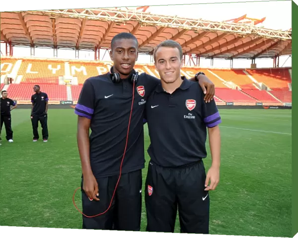 Alex Iwobi and Austin Lipman (Arsenal). Olympiacos U19 2: 0 Arsenal U19