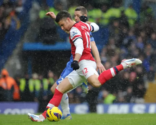 Olivier Giroud (Arsenal). Chelsea 2: 1 Arsenal. Barclays Premier League. Stamford Bridge, 20  /  1  /  13
