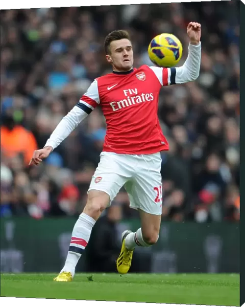 Carl Jenkinson (Arsenal). Arsenal 2: 1 Aston Villa. Barclays Premier League. Emirates Stadium