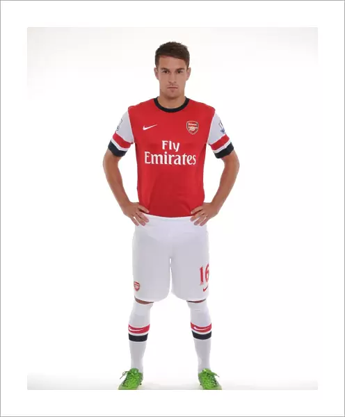 Aaron Ramsey at Arsenal's 2013-14 Squad Photocall