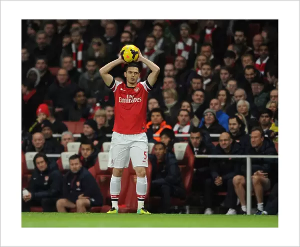 Thomas Vermaelen (Arsenal). Arsenal 2: 0 Liverpool. Barclays Premier League. Emirates Stadium