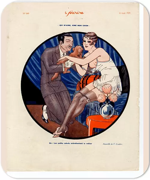 1920s France Le Sourire Magazine Plate