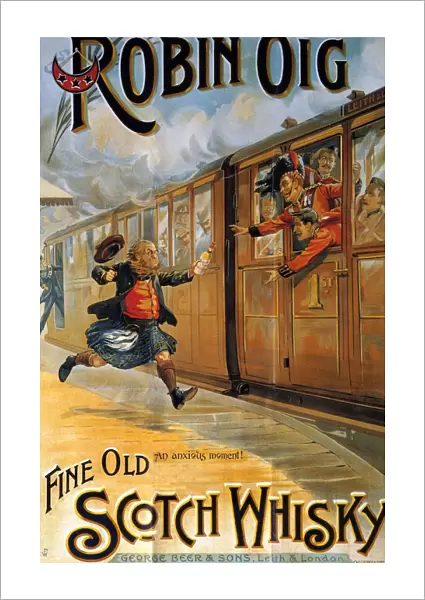 Robin Oig 1898 1890s UK whisky alcohol whiskey advert Scottish Scotch stations trains