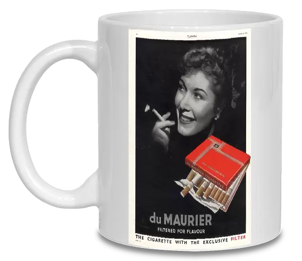 1950 1950s UK smoking cigarettes du maurier women