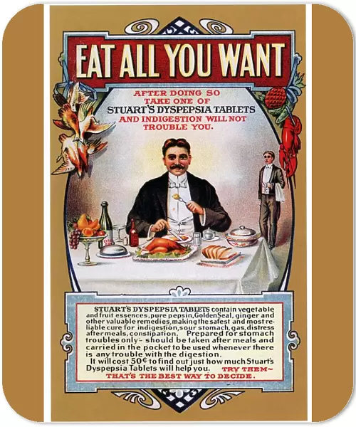 Stuarts Dyspepsia 1910s USA eating restaurants greed gluttony