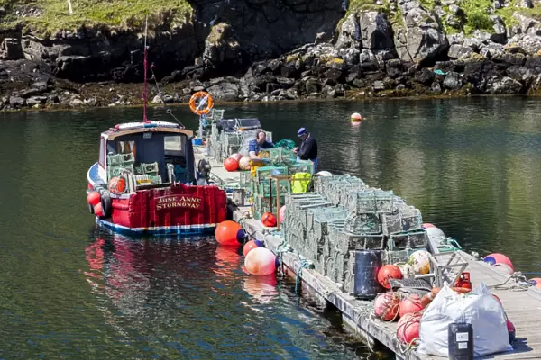 A fishing boat in the Western Isles, Scotland