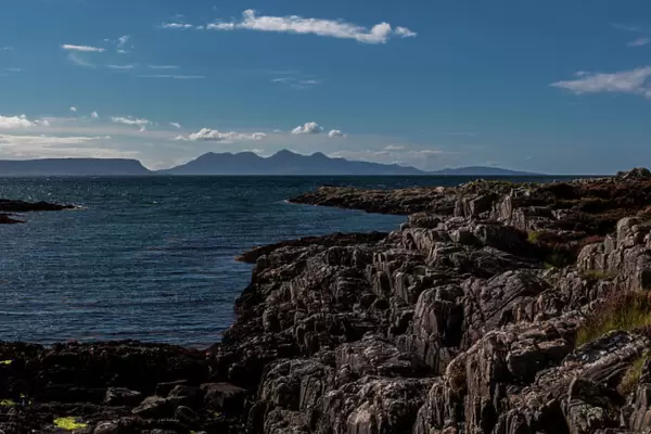The view to Eigg and Rum from Arisaig, Scotland