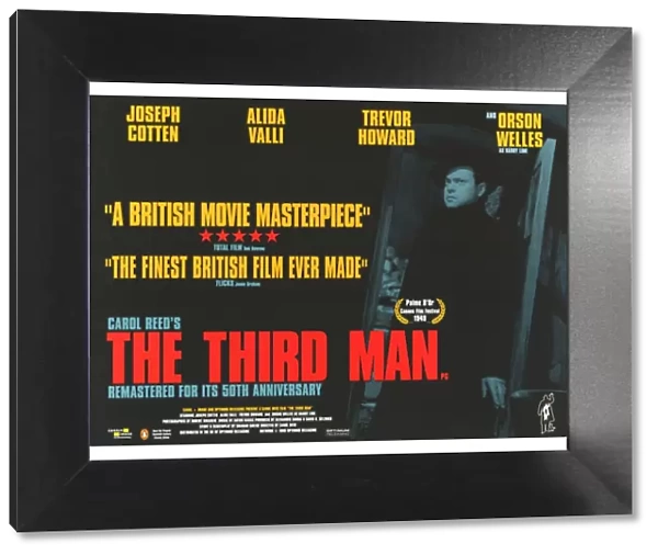 UK quad poster artwork for the 1999 release of The Third Man (1949)