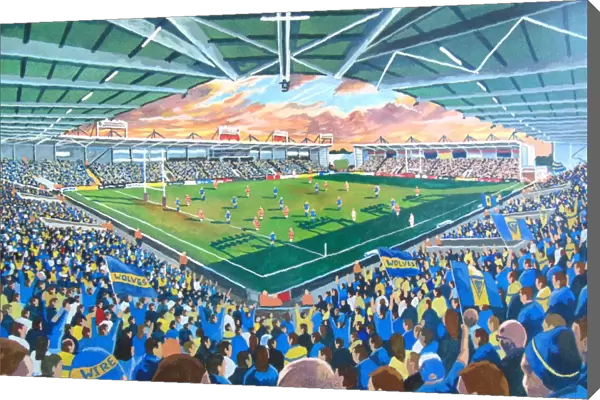 Halliwell Jones Stadium Fine Art - Warrington Wolves Rugby