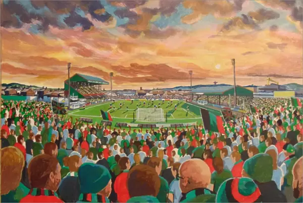 The Oval Stadium Fine Art - Glentoran Football Club