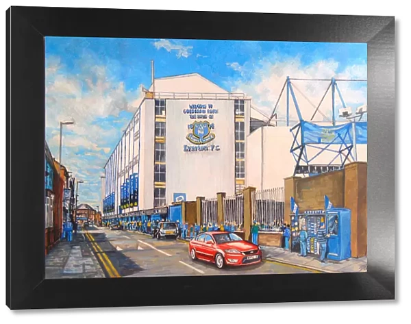 Goodison Park Stadium Going to the Match Fine Art - Everton FC