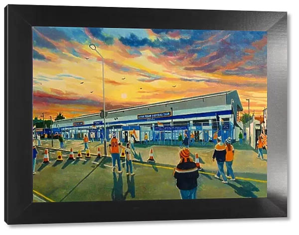 KENILWORTH ROAD Going to the Match Art - Luton Town Football Club