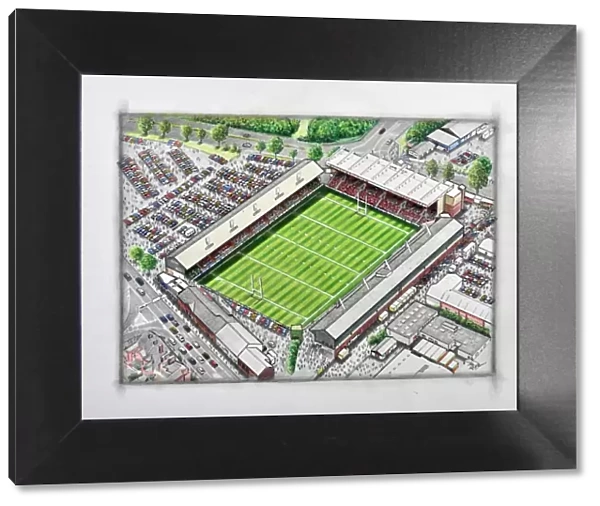 Welford Road Stadium Art - Leicester Tigers