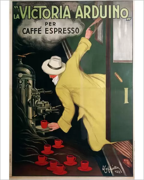 Victoria Arduino espresso coffee machine, by Leonetto Cappiello (1875-1942), illustration, 1922