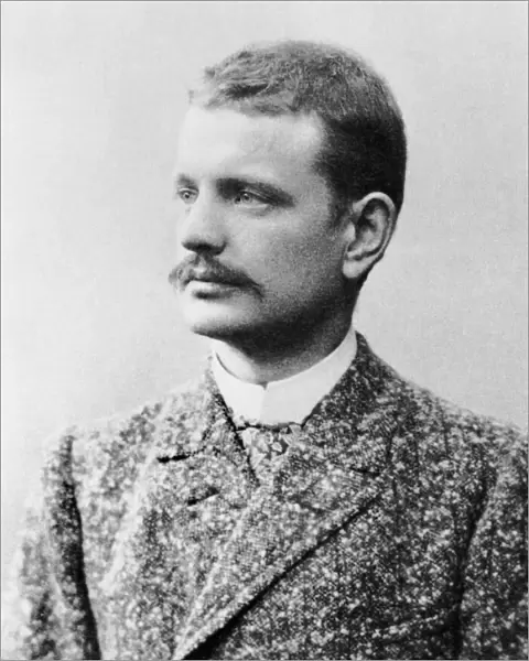 Finland, turku, Finnish composer and violinist Jean Sibelius (1865 - 1957) in 1890