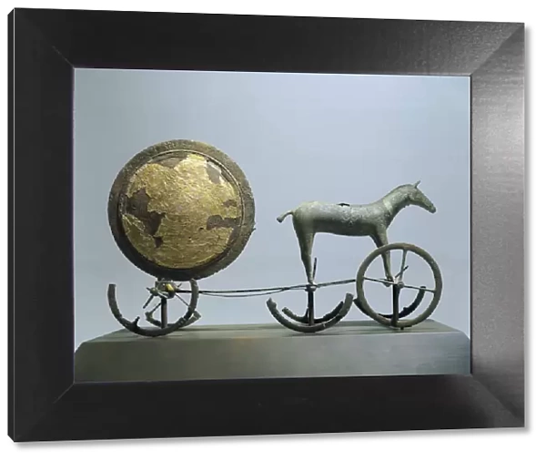 Sun Chariot, bronze and gold leaf, from Trundholm