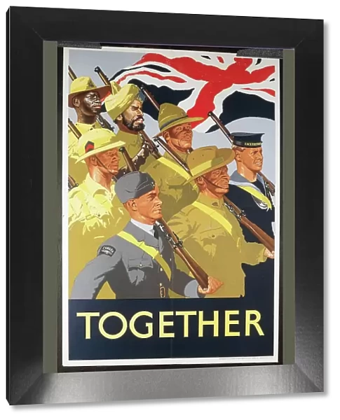 Second World War - Together, propaganda poster