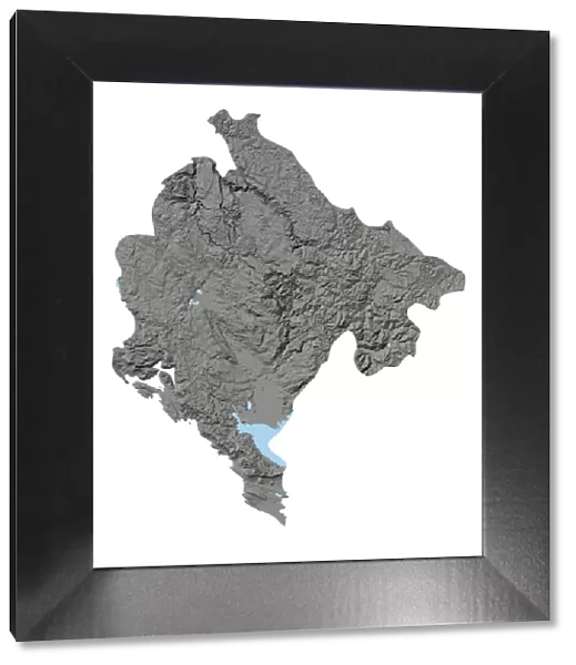 Montenegro, Relief Map