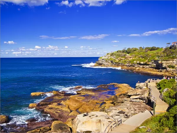 Walk along Bondi beach, Sydney Australia