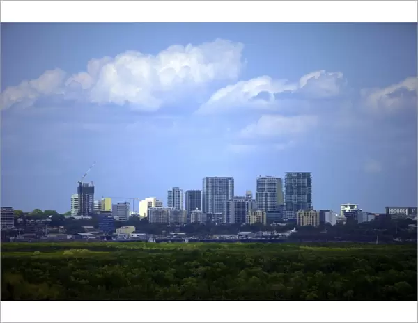 Skyline of Darwin city