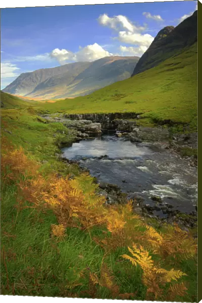 The Glen Etive valley, in the Scottish Highlands