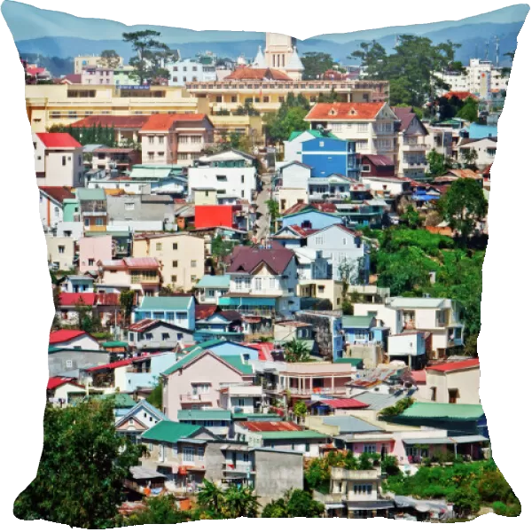 View of Dalat town, Vietnam