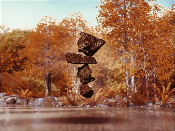 air, ar, augmented reality, autumn, autumn leaves, balancing, color image, computer graphic