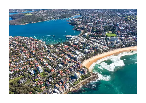 Manly. Aerial view of Manly, NSW, Australia