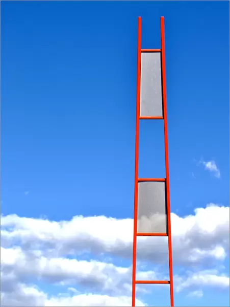 Interesting ladder with sky backdrop