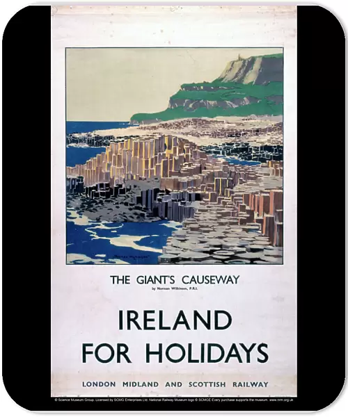 Ireland for Holidays - The Giants Causeway, LMS poster, 1923-1947