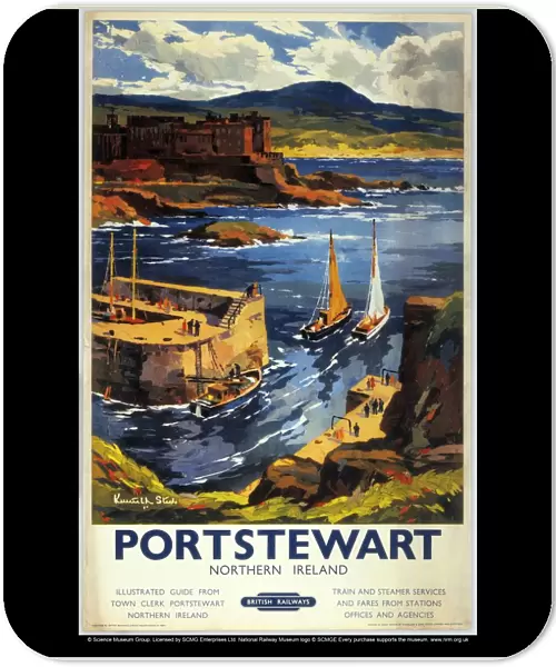 Portstewart - Northern Ireland, BR (LMR) poster, 1954