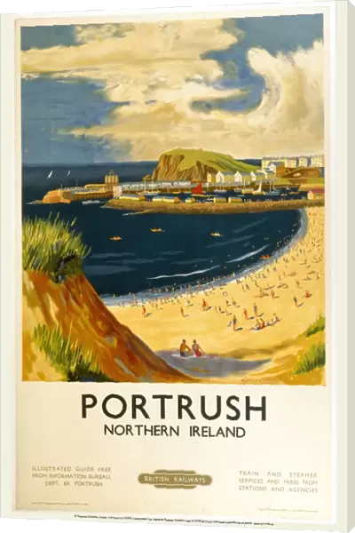 Portrush, BR (LMR) poster, 1952