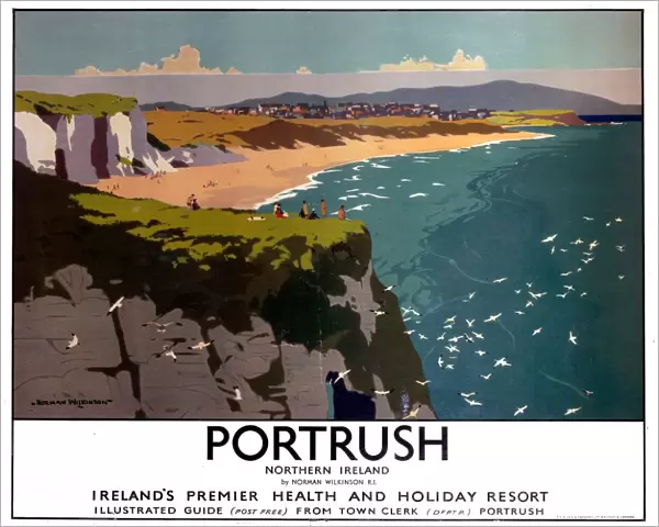 Portrush - Northern Ireland, LMS poster, 1923-1947